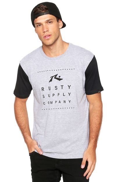 Camiseta Rusty Essentials Cinza - Marca Rusty