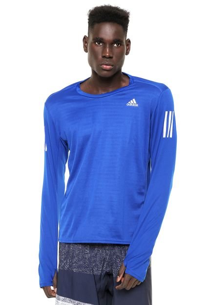 Camiseta adidas Performance Response LS Azul - Marca adidas Performance