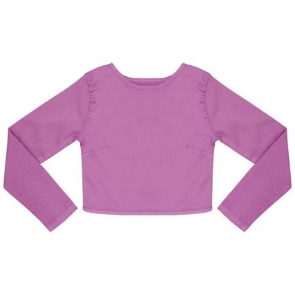 Blusa Juvenil Look Jeans Cropped Magenta - Marca Look Jeans