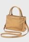 Bolsa Transversal Couro Mariart Canastra Bronze - Marca Mariart