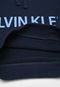 Blusa de Moletom Calvin Klein Kids Infantil Lettering Azul-Marinho - Marca Calvin Klein Kids