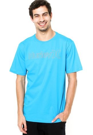 Camiseta Hurley One &Only Out Line Azul