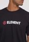 Camiseta Element Blazin Classic - Preta Preto - Marca Element
