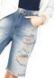 Bermuda Jeans Lez a Lez Destroyed Azul - Marca Lez a Lez