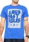 Camiseta Ride Skateboard Manga Curta Loud Fast Azul - Marca Ride Skateboard