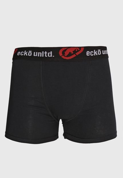 Cueca Ecko Unltd Boxer Logo Preta - Marca Ecko Unltd