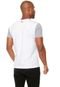 Camiseta Quiksilver Slim Fit Brasão Branca/Cinza - Marca Quiksilver