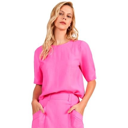 Blusa Acostamento Fashion In24 Rosa Feminino - Marca Acostamento