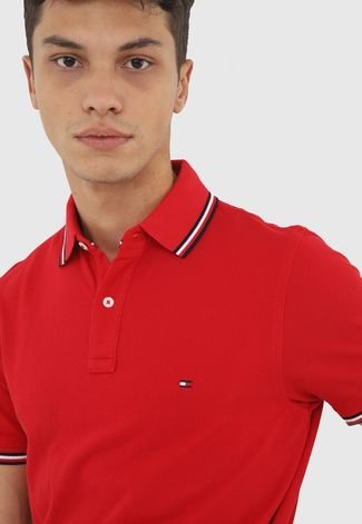 Camisa Polo Tommy Hilfiger Com Frizo SLIM - Rossi Classic - Loja