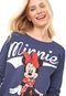 Moletom Fechado Cativa Disney Minnie Mouse Azul-Marinho - Marca Cativa Disney