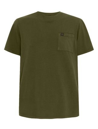Camiseta John John Masculina Pocket Basic Bleen Verde Militar