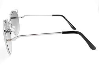 Óculos de Sol Gio Antonelli G1601/58 Prata Lente Cinza Degradê