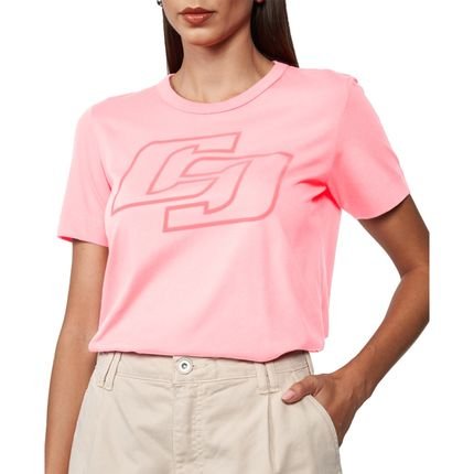 Camiseta Colcci Big Iconic Pr25 Rosa Elle Feminino - Marca Colcci