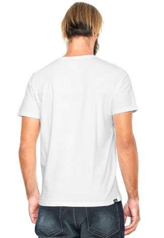 Camiseta Colcci Slim Branca/Vermelha