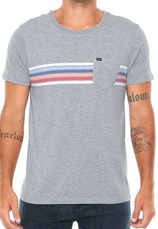 Camiseta RVCA Islands Cinza