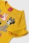 Blusa Cativa Infantil Minnie Amarela - Marca Cativa