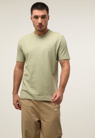 Camiseta Calvin Klein Logo Verde - Compre Agora