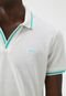 Camisa Polo Colcci Reta Linho Off-White - Marca Colcci