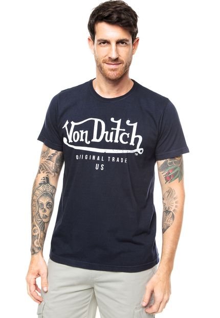 Camiseta Von Dutch Original Trade Azul Marinho - Marca Von Dutch 