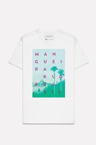 Camiseta Estampada Mangueira Reserva Branco