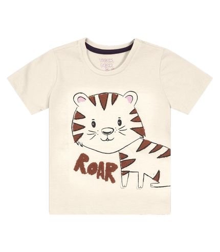 Camiseta Infantil Masculina Tigre Trick Nick Bege - Marca Trick Nick