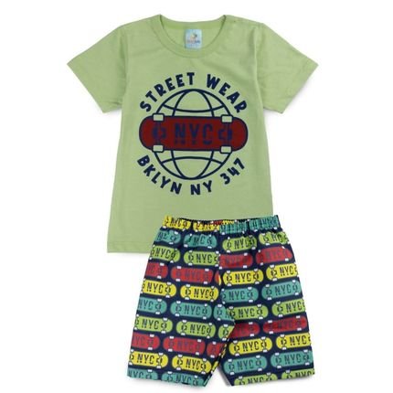 Conjunto Infantil Masculino Street Wear Marinho 201152 -  Ease Kids - Marca Ease