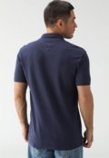 Camisa Polo Tommy Jeans Reta Icon Bordado Azul - Marca Tommy Jeans