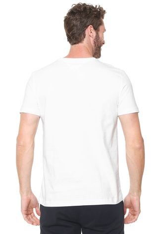 Camiseta Tommy Hilfiger estampada branca - Quadra 10