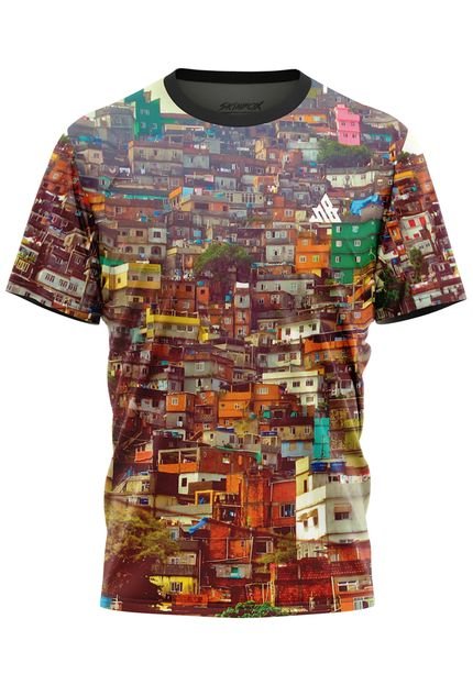 Camiseta Masculina Favela Comunidade - Marca Over Fame