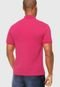 Camisa Polo Manga Curta Lacoste Logo Rosa - Marca Lacoste