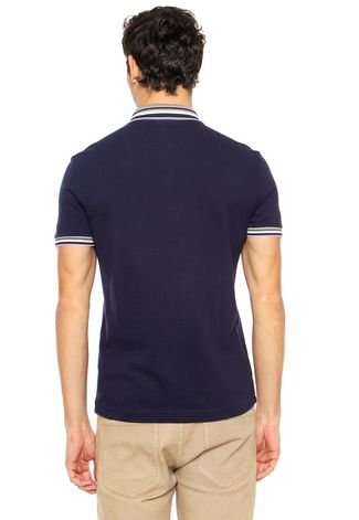 Camisa Polo Lacoste Reta Azul-Marinho