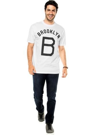Camiseta New Era Brooklyn Dodgers Branca