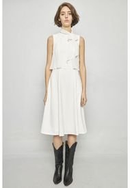 Vestido Casual Reciclado Blanco Calvin Klein (Producto De Segunda Mano)