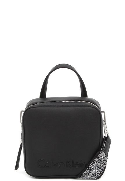 Bolsa Transversal Calvin Klein Relevo Preta - Marca Calvin Klein