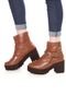 Bota Chunky DAFITI SHOES Fivela Caramelo - Marca DAFITI SHOES