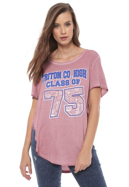 Camiseta Triton Estampada Rosa - Marca Triton