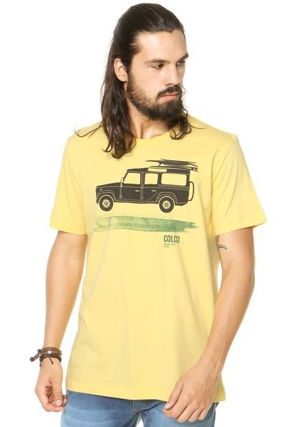 Camiseta Colcci Carro Amarela - Marca Colcci