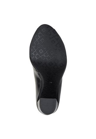 Peep Toe DAFITI SHOES Salto Grosso Preto - Compre Agora