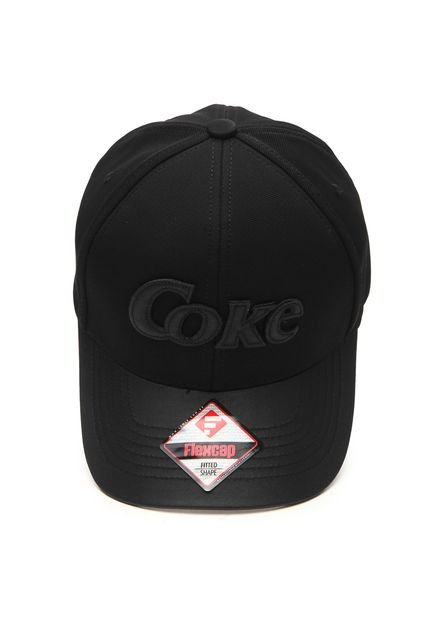 Boné Coca Cola Accessories Coke Bordado Preto - Marca Coca-cola