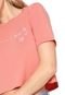 Camiseta Cropped Acrobat Empoderada Agosto Coral - Marca Acrobat