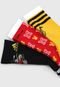 Kit Meia 3pçs adidas Performance Mickey Mouse Amarela/Vermelha - Marca adidas Performance