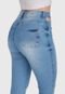Calça Jeans HNO Jeans Capri Skinny Elastano Cut Out Azul - Marca HNO Jeans