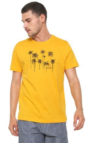 Camiseta Forum Estampada Amarela