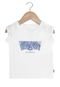 Camiseta Levis Manga Curta Menina Branco - Marca Levis