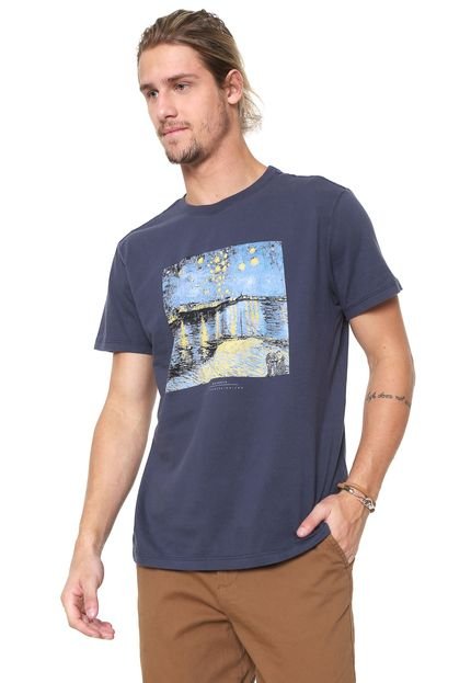Camiseta Reserva Pós Impressionismo Azul-marinho - Marca Reserva
