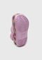 Babuche Crocs Infantil Crocband Gem Band Clog T Rosa - Marca Crocs