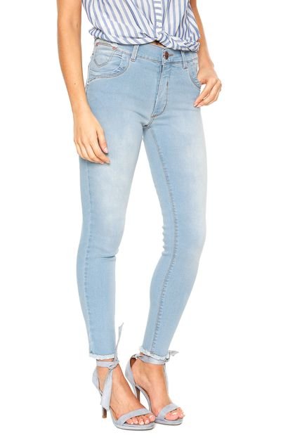 Calça Jeans Zune Skinny Estonada Azul - Marca Zune