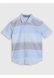 Camisa Niño Horizontal Stripe Azul Calvin Klein