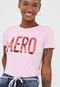 Camiseta Aeropostale Lettering Rosa - Marca Aeropostale