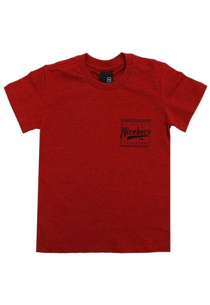 Camiseta Nicoboco Menino Posterior Vermelha - Marca Nicoboco